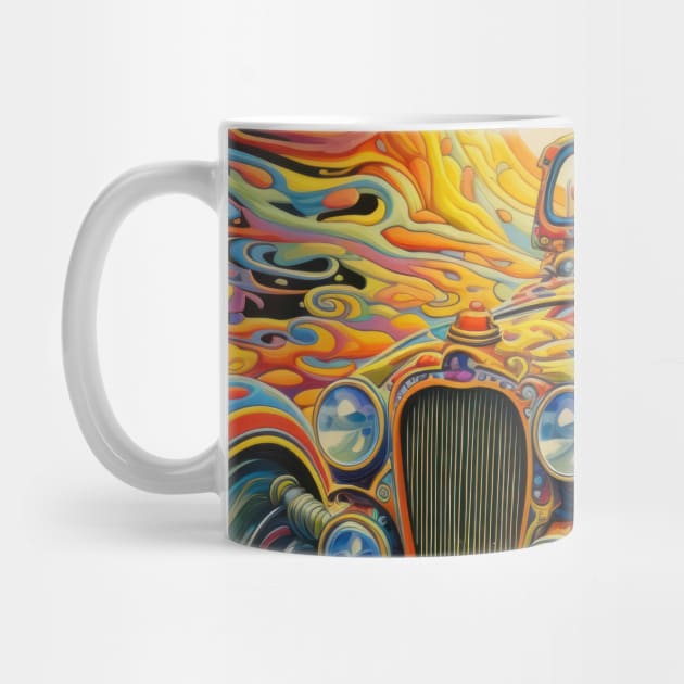 Psychedelic Hot Rod by TooplesArt